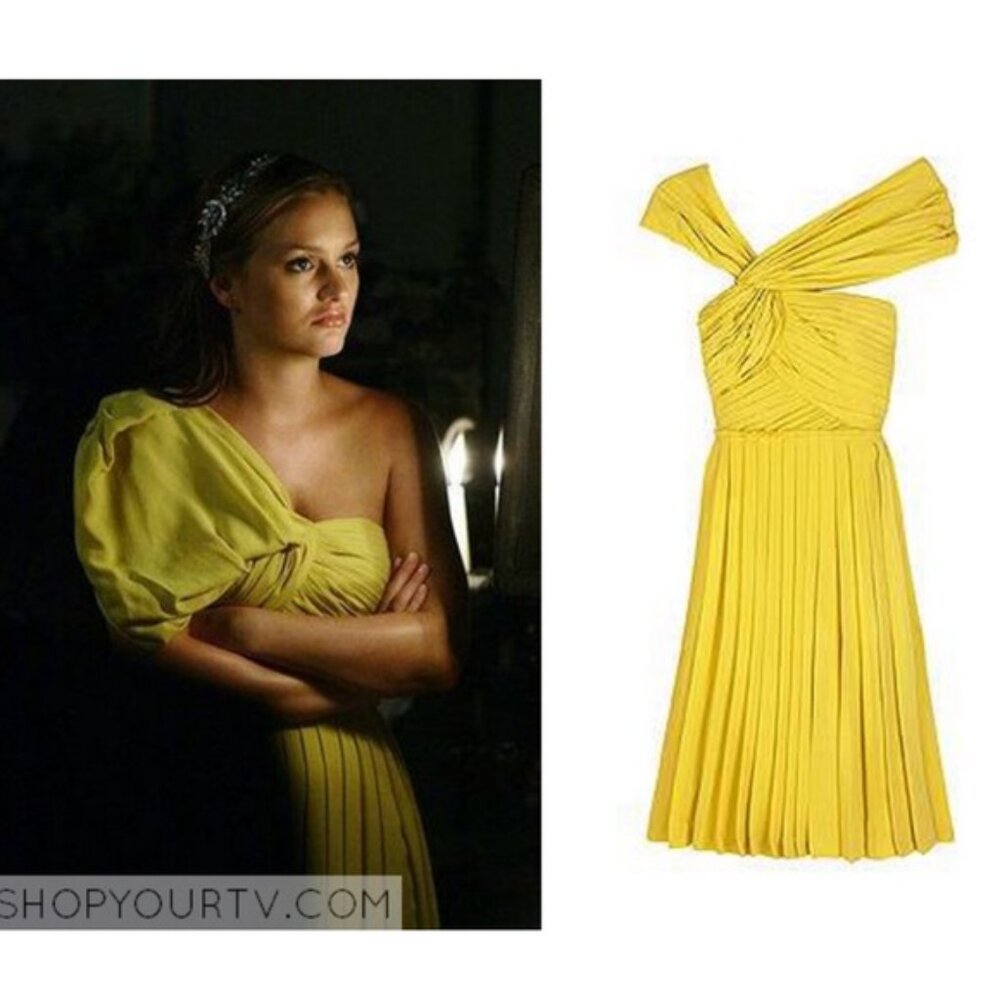 3.1 Phillip Lim Citron Silk Grecian Dress 4 Spring 2008 Yellow
